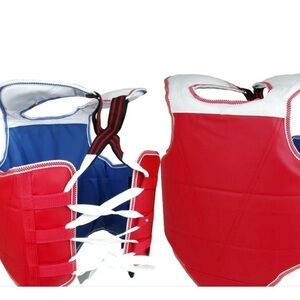 Martial Arts Chest Guard Reversible Body Protector Taekwondo Sparring Gear